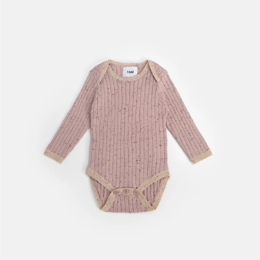 7am Enfant Ash Rose Bodysuit Onesie Matching Leggings Set Luxury Baby Clothes
